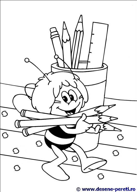 maya the bee desene colorat